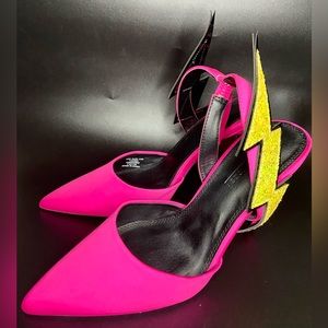 ASOS Lighting Bolt Hot pink heels